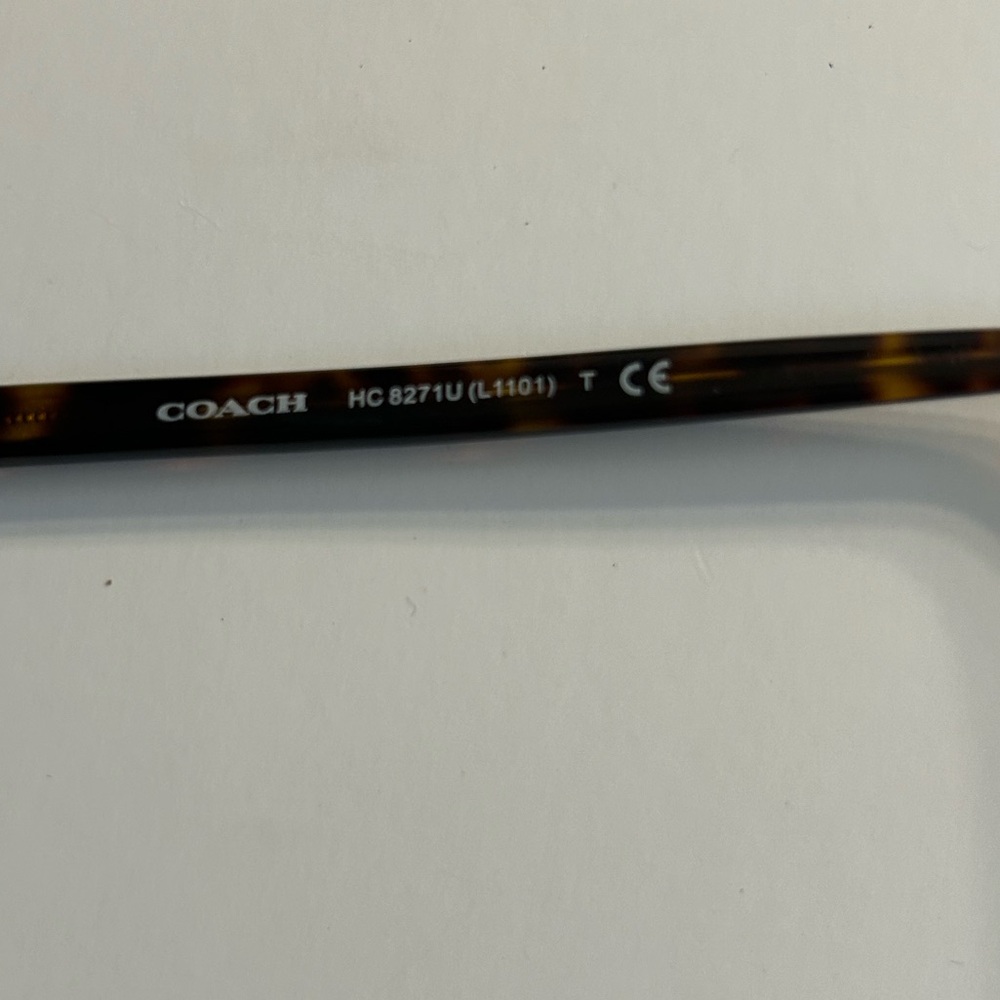 COACH DARK TORTOISE EYEGLASS FRAMES 57-16-140 3N (512073) - Picture 7 of 7